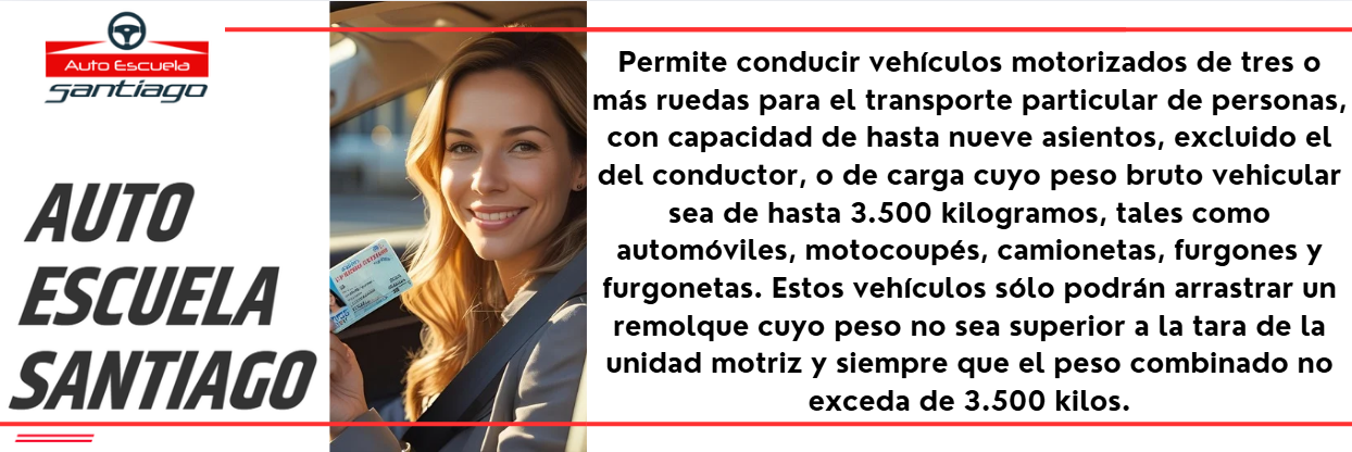 LICENCIA NO PROFESIONAL CLASE B 